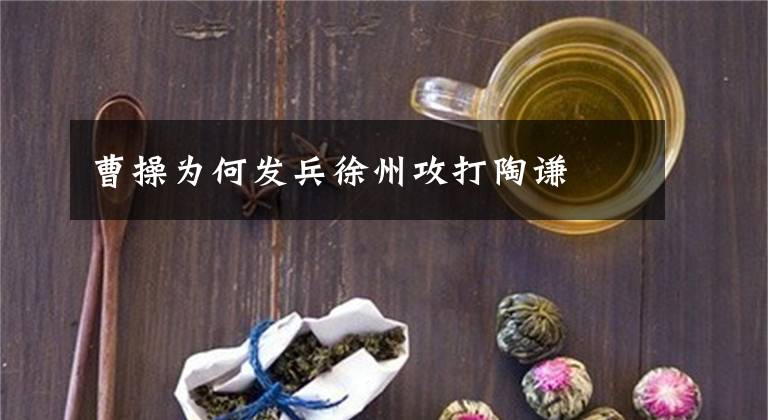 曹操为何发兵徐州攻打陶谦