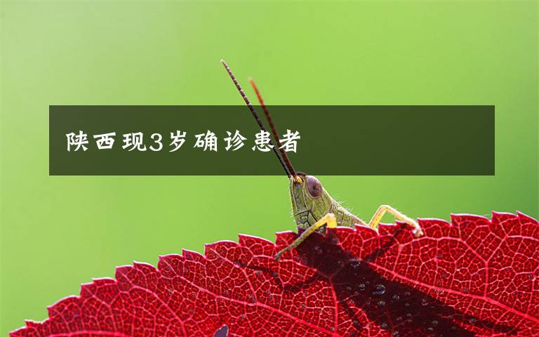 陕西现3岁确诊患者