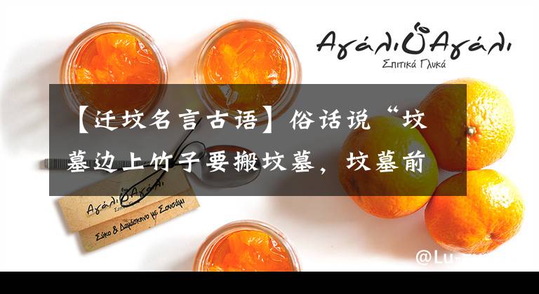 【迁坟名言古语】俗话说“坟墓边上竹子要搬坟墓,坟墓前的两个东西要发财”,两个东西指的是什么?