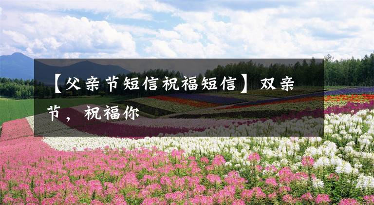 【父亲节短信祝福短信】双亲节,祝福你