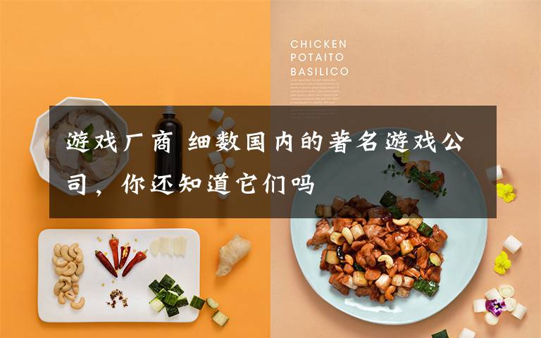 游戏厂商 细数国内的著名游戏公司,你还知道它们吗