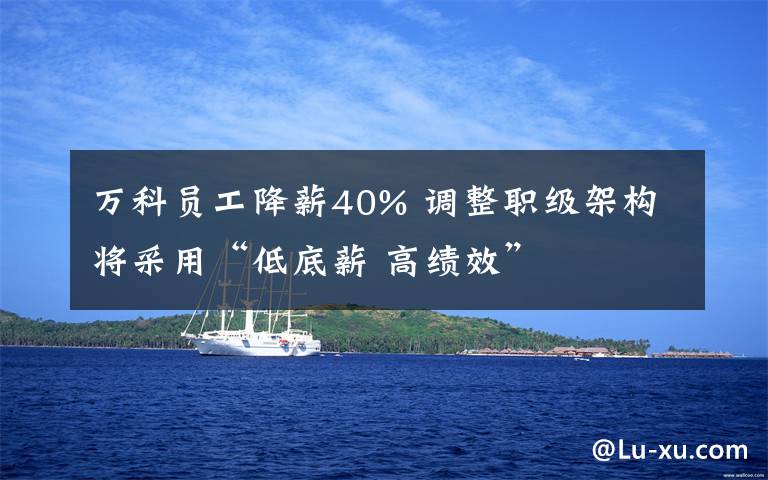 万科员工降薪40% 调整职级架构将采用“低底薪 高绩效”