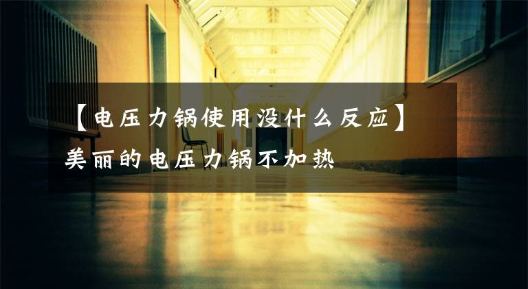 【电压力锅使用没什么反应】美丽的电压力锅不加热