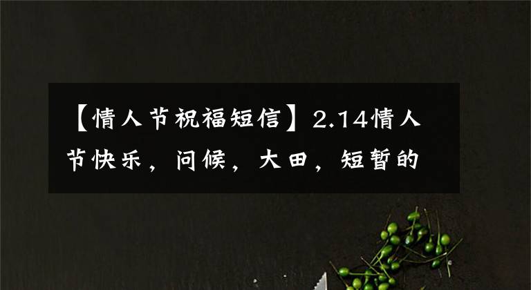 【情人节祝福短信】2.14情人节快乐，问候，大田，短暂的情人节祝福照片，字迹，祝福语。