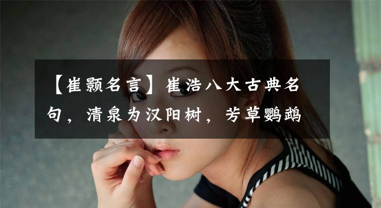 【崔颢名言】崔浩八大古典名句，清泉为汉阳树，芳草鹦鹉