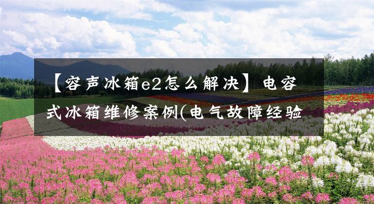 【容声冰箱e2怎么解决】电容式冰箱维修案例(电气故障经验总结)