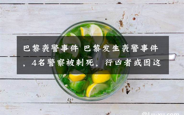 巴黎袭警事件 巴黎发生袭警事件,4名警察被刺死,行凶者或因这件事