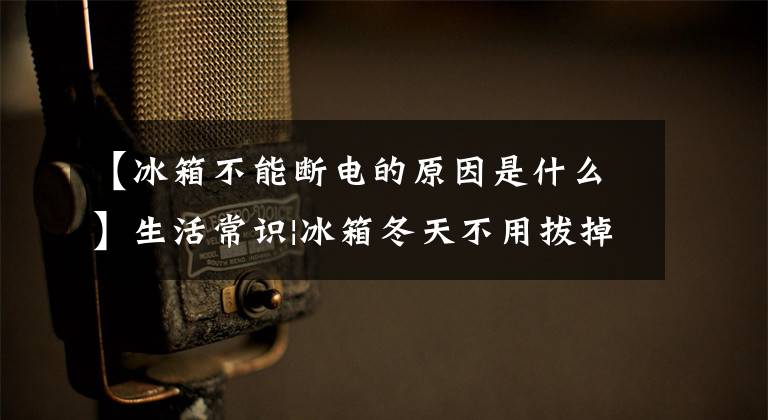 【冰箱不能断电的原因是什么】生活常识|冰箱冬天不用拔掉电源吗?