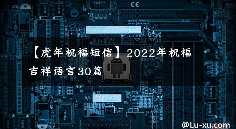 【虎年祝福短信】2022年祝福吉祥语言30篇