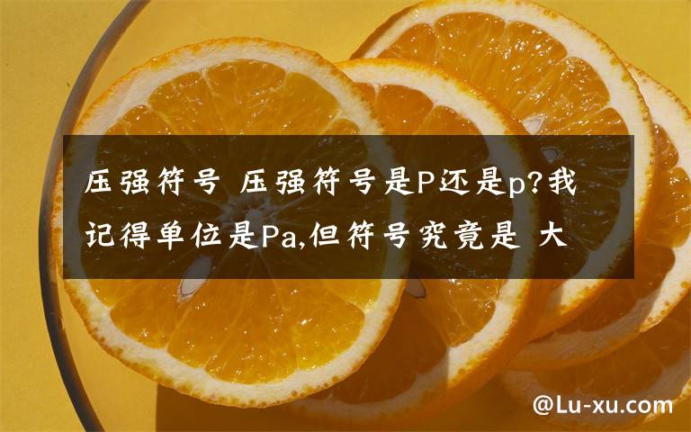 压强符号 压强符号是P还是p?我记得单位是Pa,但符号究竟是 大写的P 还是 小写的p 如果是大写的P,那小写的p又代表什么?