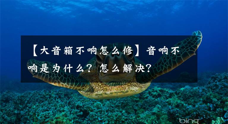 【大音箱不响怎么修】音响不响是为什么?怎么解决?