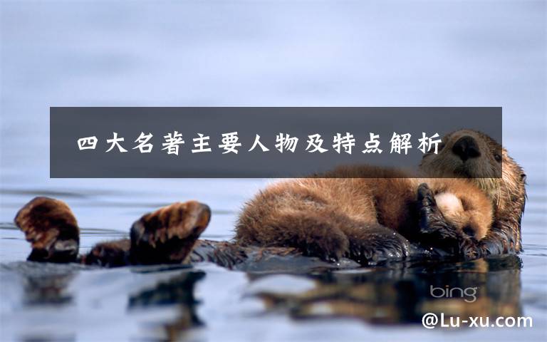 四大名著主要人物及特点解析
