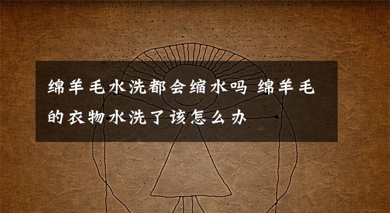 绵羊毛水洗都会缩水吗 绵羊毛的衣物水洗了该怎么办