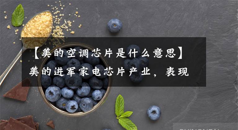 【美的空调芯片是什么意思】美的进军家电芯片产业,表现强劲