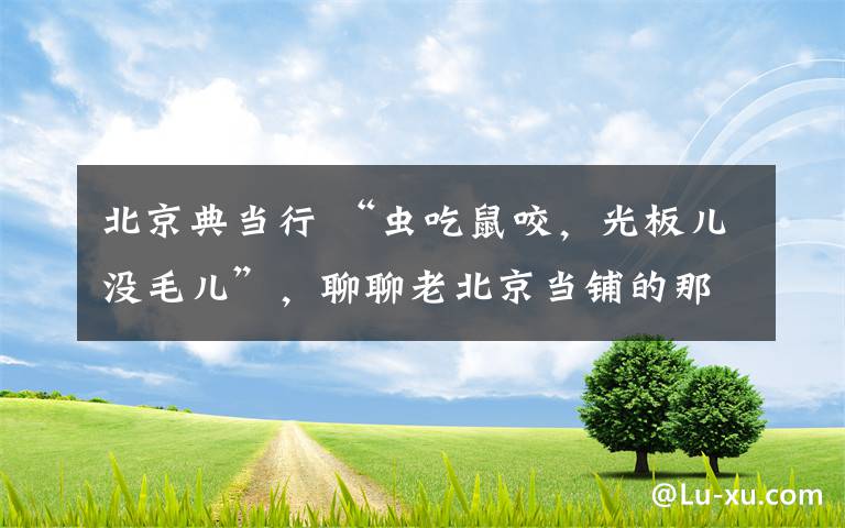 北京典当行 “虫吃鼠咬,光板儿没毛儿”,聊聊老北京当铺的那些事儿!