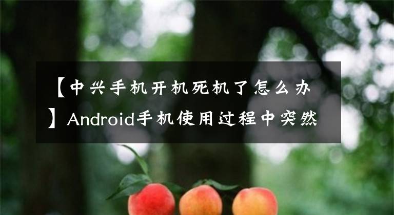 【中兴手机开机死机了怎么办】Android手机使用过程中突然崩溃的处理方法
