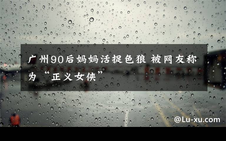 广州90后妈妈活捉色狼 被网友称为“正义女侠”