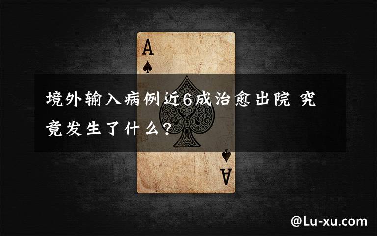 境外输入病例近6成治愈出院 究竟发生了什么?