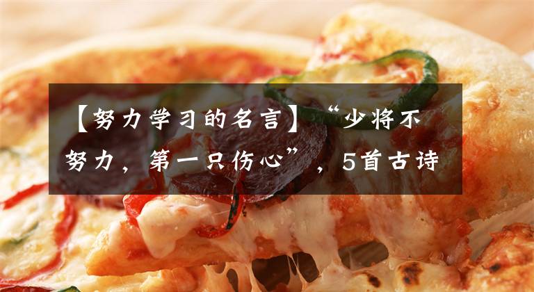 【努力学习的名言】“少将不努力，第一只伤心”，5首古诗鼓励奋斗的少年