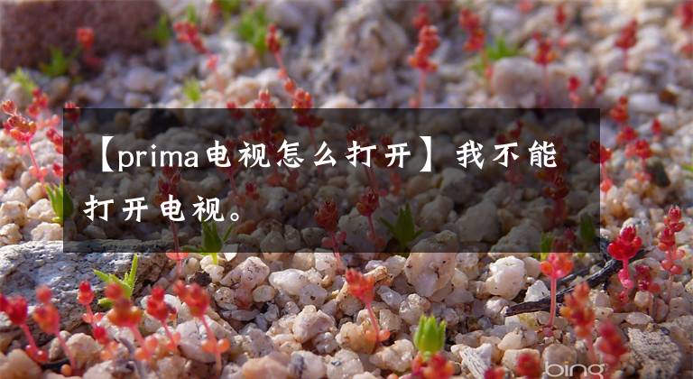 【prima电视怎么打开】我不能打开电视。