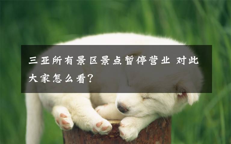 三亚所有景区景点暂停营业 对此大家怎么看?