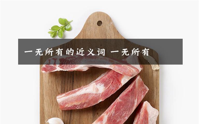 一无所有的近义词 一无所有