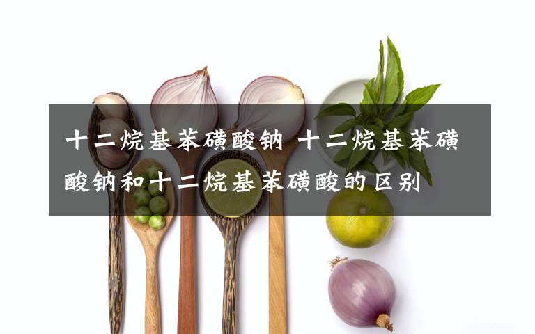 十二烷基苯磺酸钠 十二烷基苯磺酸钠和十二烷基苯磺酸的区别