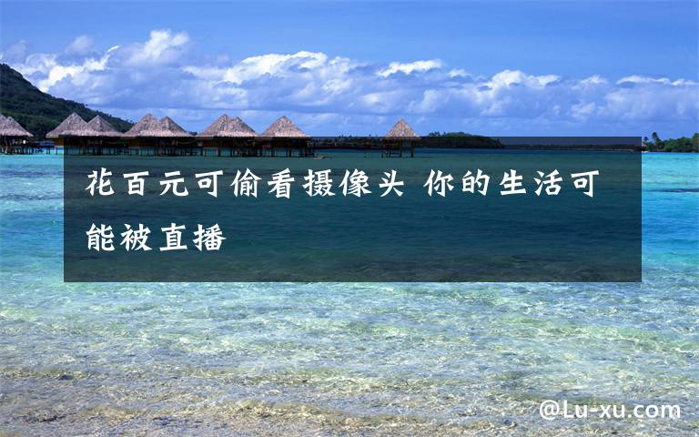 花百元可偷看摄像头 你的生活可能被直播