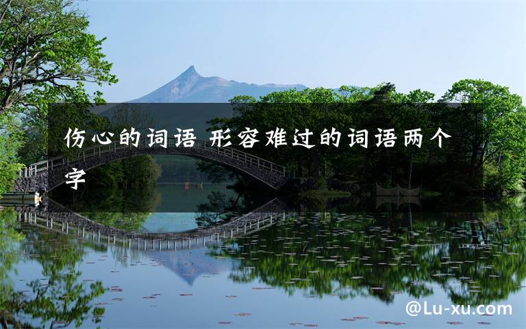 伤心的词语 形容难过的词语两个字