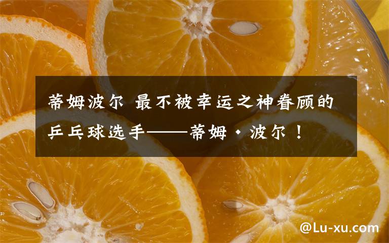 蒂姆波尔 最不被幸运之神眷顾的乒乓球选手——蒂姆·波尔!