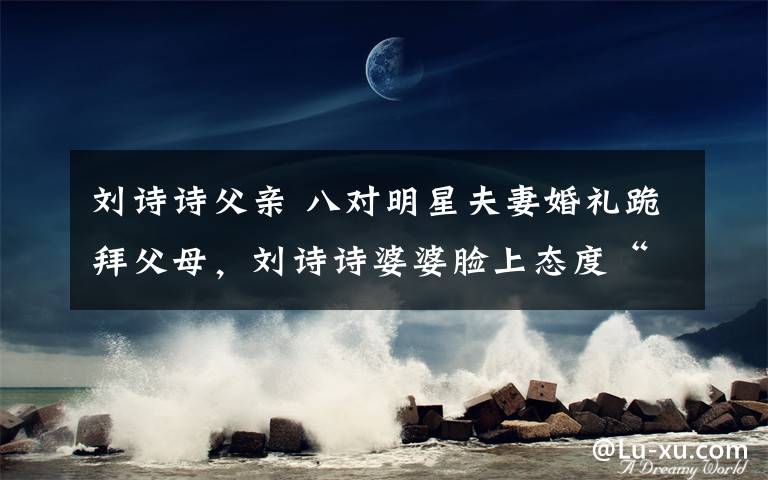 刘诗诗父亲 八对明星夫妻婚礼跪拜父母,刘诗诗婆婆脸上态度“够明显”!