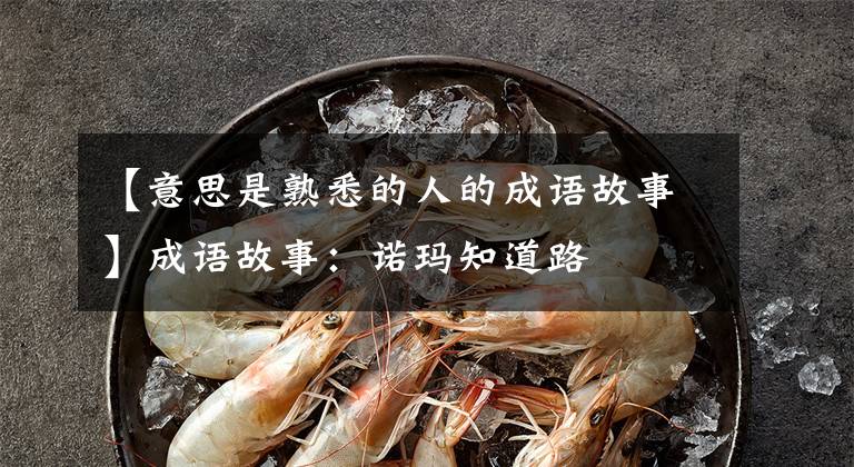 【意思是熟悉的人的成语故事】成语故事：诺玛知道路