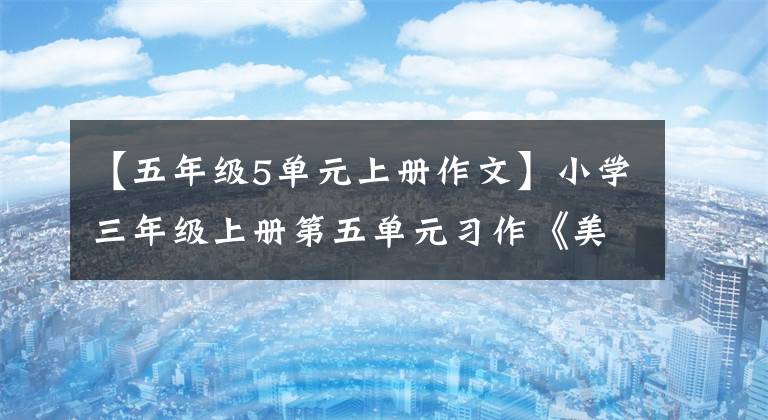 【五年级5单元上册作文】小学三年级上册第五单元习作《美丽的校园》500字以上作文范文