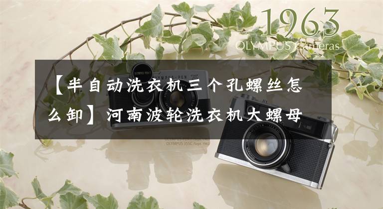 【半自动洗衣机三个孔螺丝怎么卸】河南波轮洗衣机大螺母专业家用电器清洗小绿人清除