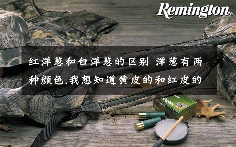 红洋葱和白洋葱的区别 洋葱有两种颜色,我想知道黄皮的和红皮的有什么区别