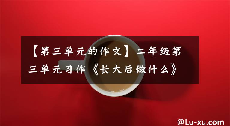 【第三单元的作文】二年级第三单元习作《长大后做什么》范文3篇,孩子的想法很好