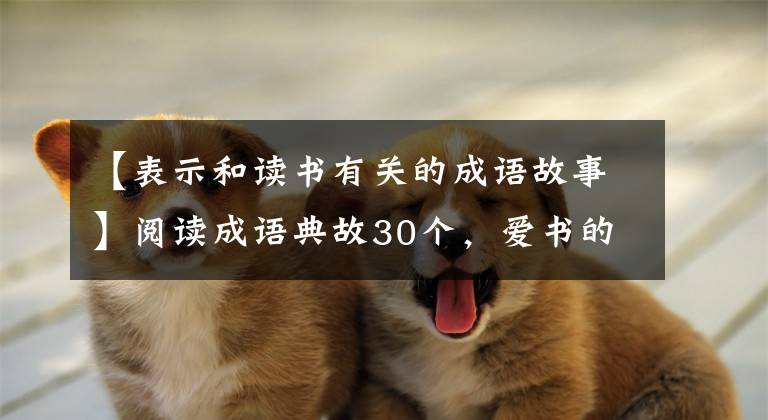 【表示和读书有关的成语故事】阅读成语典故30个,爱书的人怎么可能不知道?