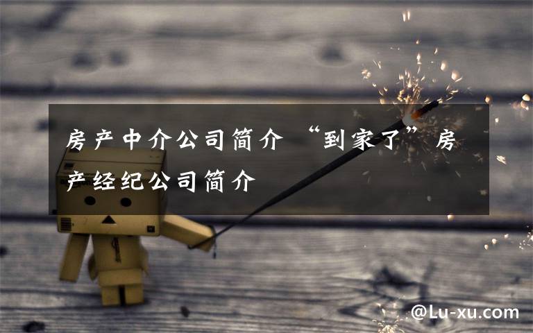 房产中介公司简介 “到家了”房产经纪公司简介