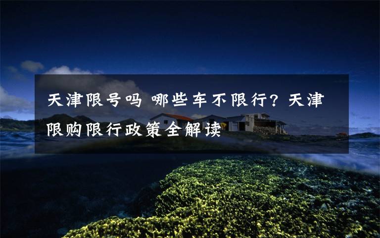 天津限号吗 哪些车不限行? 天津限购限行政策全解读