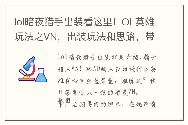 lol暗夜猎手出装看这里!LOL英雄玩法之VN,出装玩法和思路,带你认识一个新的暗夜猎手!
