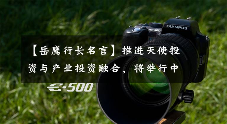 【岳鹰行长名言】推进天使投资与产业投资融合,将举行中国(深圳)天使投资-CVC高峰论坛