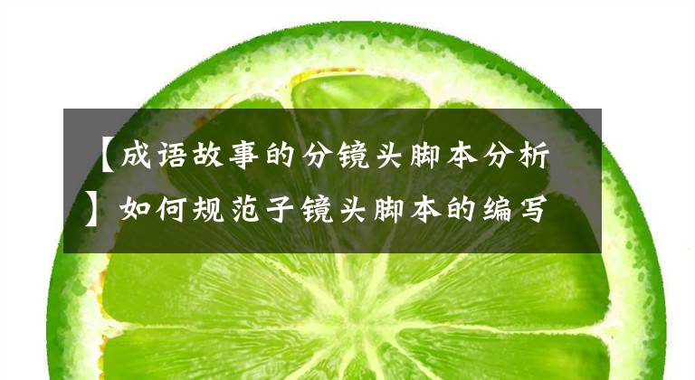 【成语故事的分镜头脚本分析】如何规范子镜头脚本的编写?