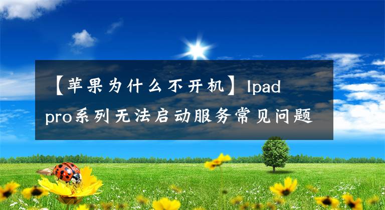 【苹果为什么不开机】Ipad pro系列无法启动服务常见问题解答