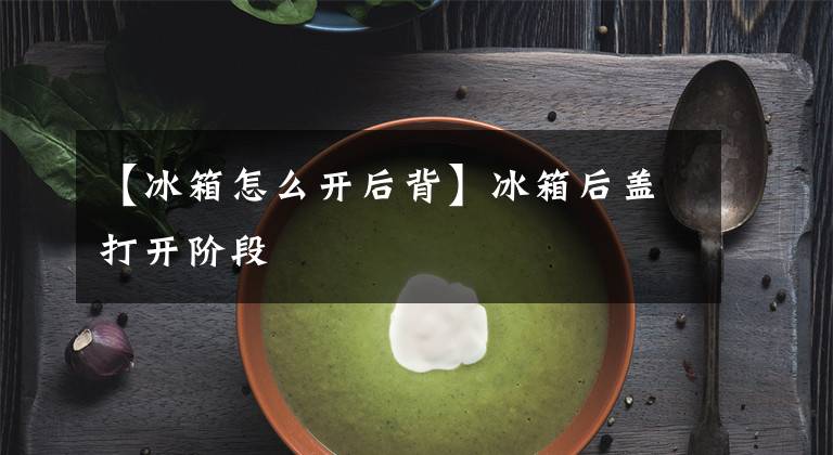 【冰箱怎么开后背】冰箱后盖打开阶段