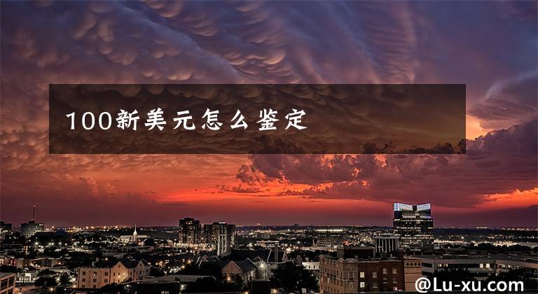 100新美元怎么鉴定