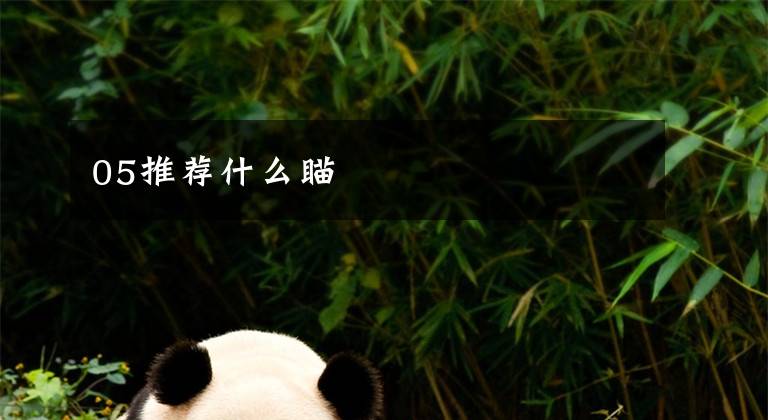 05推荐什么瞄