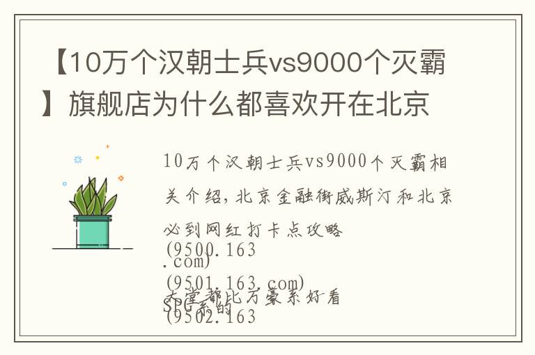 【10万个汉朝士兵vs9000个灭霸】旗舰店为什么都喜欢开在北京?跟着网红打卡点走一遭
