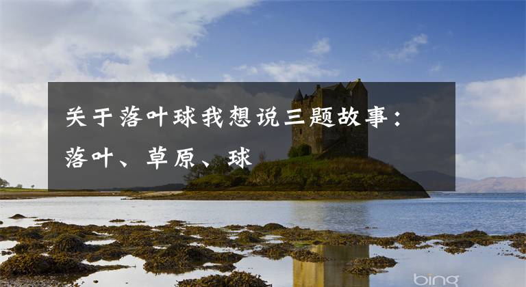 关于落叶球我想说三题故事:落叶、草原、球