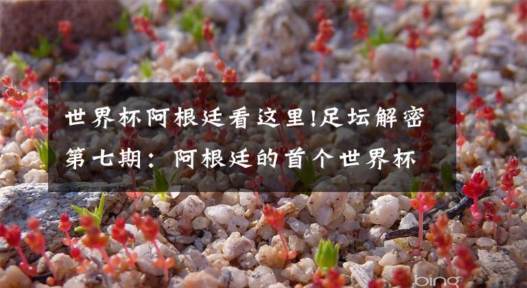 世界杯阿根廷看这里!足坛解密第七期：阿根廷的首个世界杯冠军，究竟有没有水分？