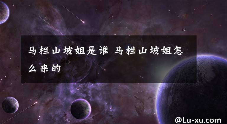 马栏山坡姐是谁 马栏山坡姐怎么来的